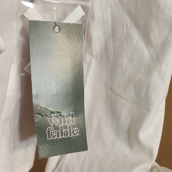 Wild Fable White Crop Embellished Top - Picture 4 of 10